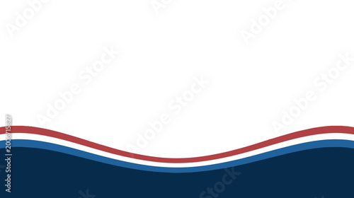 Free Download Red white blue wavy stripes on white background vector - GFXLoad