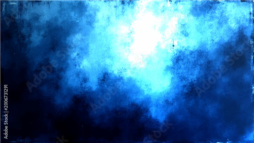 Foto Vector Abstract background with shades of blue smoky sky and bright light creating dramatic effect for concept or design