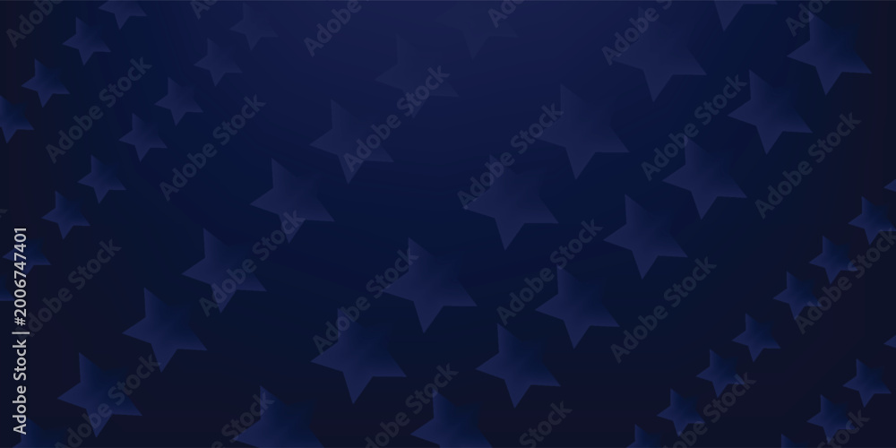 Obraz na plátně Blue background with faded star pattern