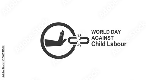 Konstfotografi World Day Against Child Labour Logo.