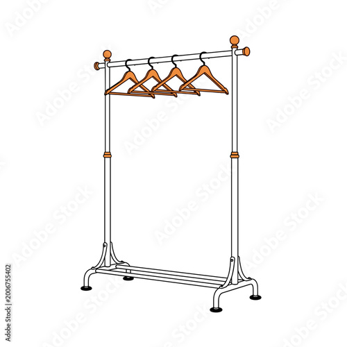 Static Garment Rack – Concept of Fashion Display and Organization
