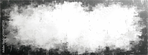 Quadro su tela Vector Abstract composition, interplay monochromatic tones suggestive a ethereal vista, framed an indistinct border