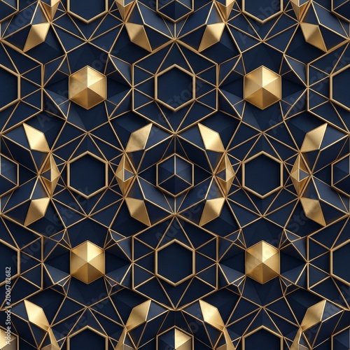 Luxury Gold Geometric Pattern