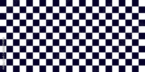 Black and white checkered pattern, Checkerboard seamless pattern