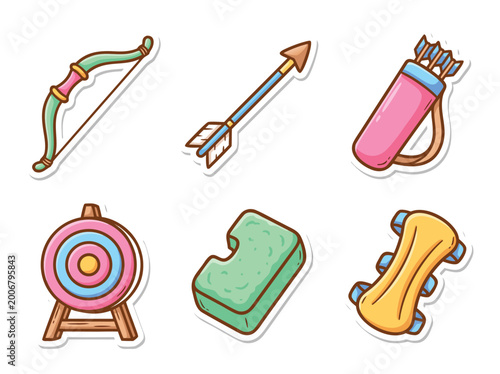 Canvastavla Archery Equipment Icons.