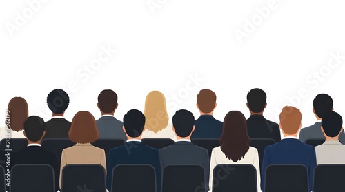 Diverse Audience Seated in Conference Hall