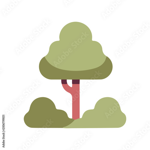 Tree icon, sign, art, nature, cartoon, tree, green