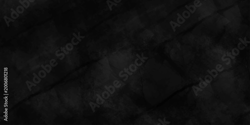 Εκτύπωση καμβά Abstract granular black wall texture with scratch, panorama dark grunge texture