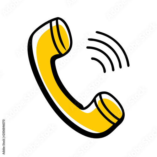 phone icon on white background