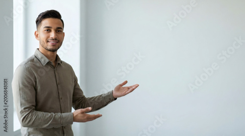 holding, businessman, business, paper, blank, sign, card, showing, people, board, person, hand, suit, banner, advertisement, smile, message, handsome, billboard, guy, advertise, copyspace, space, empt