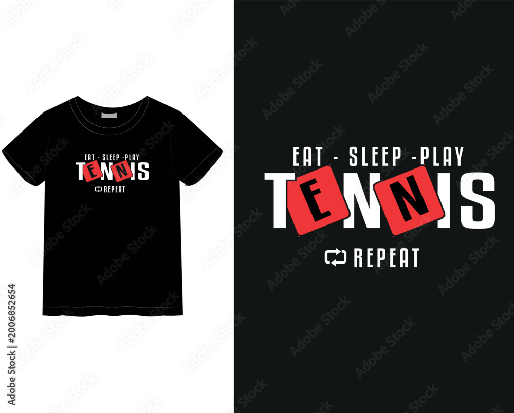 Fototapeta premium Tennis lover T-shirt