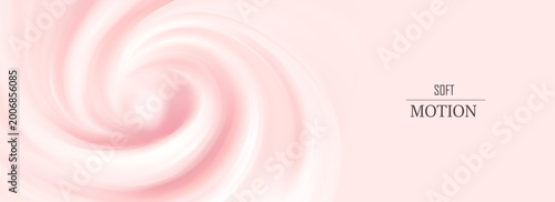 Sweet pink strawberry cream swirl background with candy stripes, retro spiral rays, cute abstract burst and playful dessert texture.