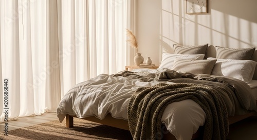 double bed in bedroom