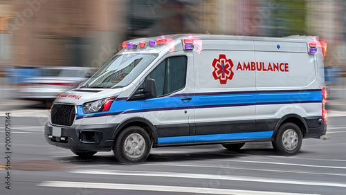ambulance on emergency car