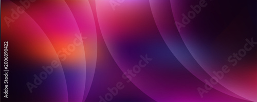 Tablou pe pânză Abstract background with smooth flowing curves and a vibrant colorful gradient o