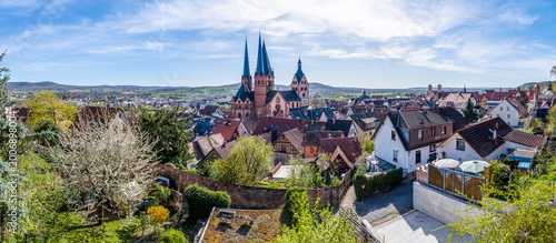Schilderij op canvas Blick über Gelnhausen, Hessen, Deutschland
