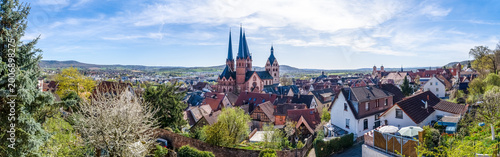 Schilderij op canvas Blick über Gelnhausen, Hessen, Deutschland