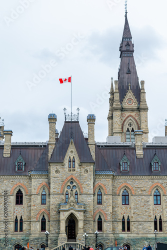 Ottawa City Hall Notre-Dame Cathedral Basilica Canada Ontario