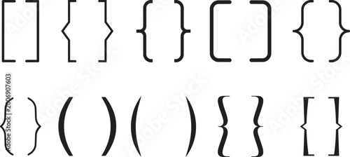 Tableau sur toile Syntax Symbols: A concise collection of fundamental syntax symbols, illustrating the building blocks of formal language and coding syntax