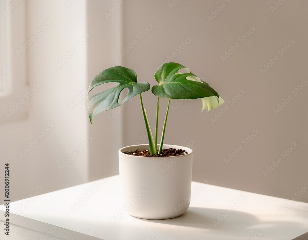 Obraz premium green plant in a pot