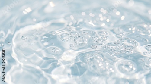 detailed water splash with air bubbles and droplets isolated on transparent background