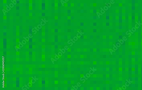 Gradient green background. Abstract greeny pixel grid backdrop, digital mosaic texture with neon and emerald tones, geometric pattern with scattered squares, tech-style backdrop, coding, design