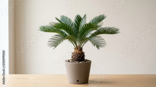 Minimalist photo of sago palm