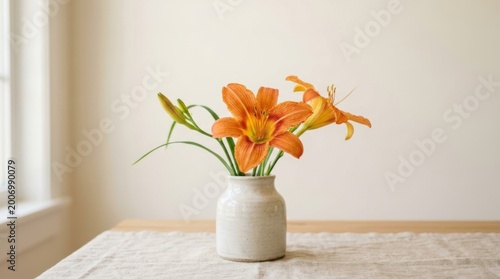 Daylilies in a vase