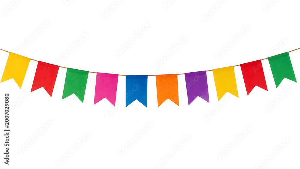 Obraz premium Festa Junina Flags Arc Shape Isolated