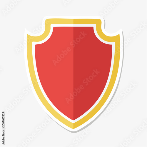 Red and gold shield icon Free Download Red and gold shield icon - GFXLoad