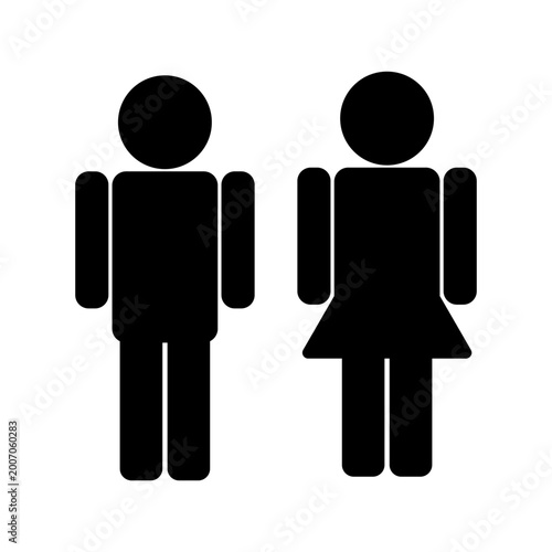 Quadro su tela male and female symbols