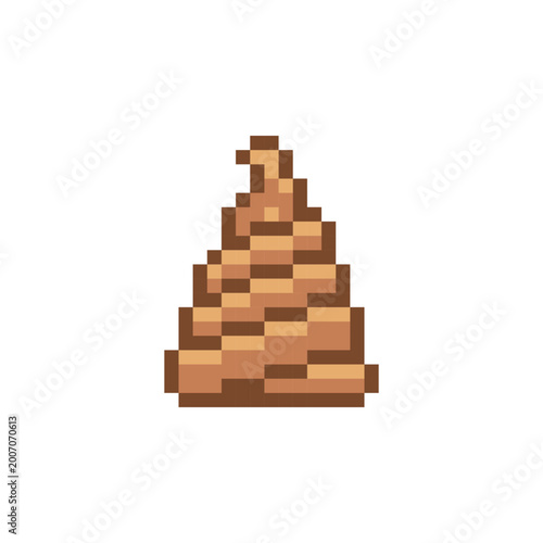 Feces Icon Pixel