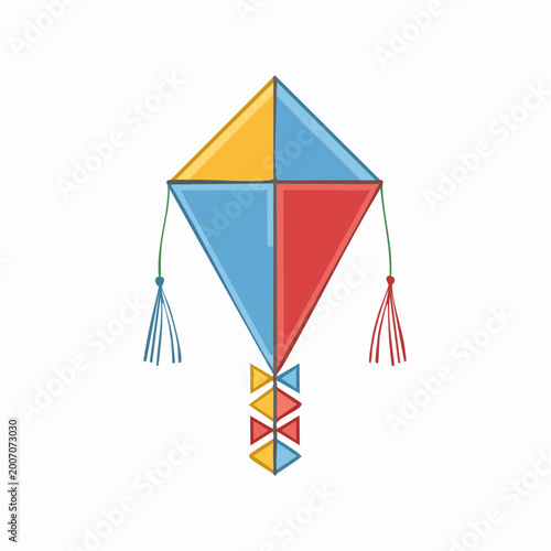 Free Download Colorful Kite Illustration - GFXLoad