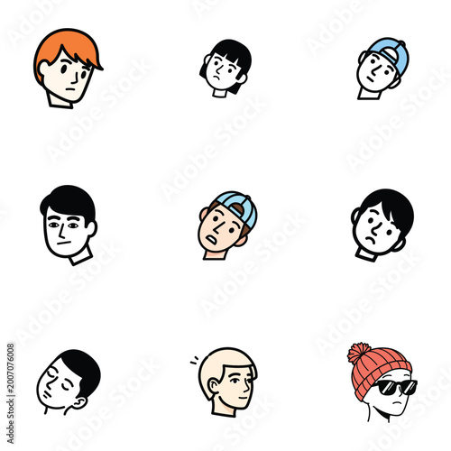 Abstract Digital Pattern of People Behind a Dotted Grid