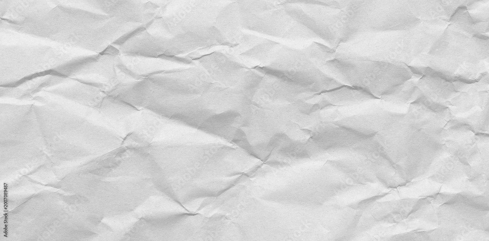 Fototapeta premium white paper wrinkled poster template ,blank glued creased paper sheet mockup.white poster mockup on wall. empty paper mockup.