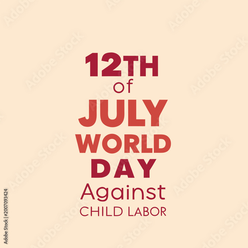 Quadro em tela world day against child labor, child, labor, day, person, people, men, women, si