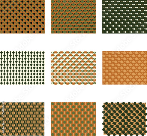 Abstract Geometric Pattern Background with Vertical Stripes