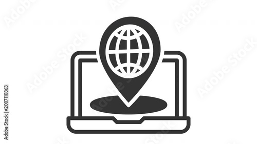 Animated ip address icon