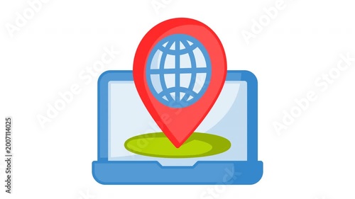 Animated ip address icon