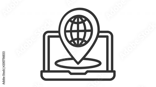Animated ip address icon