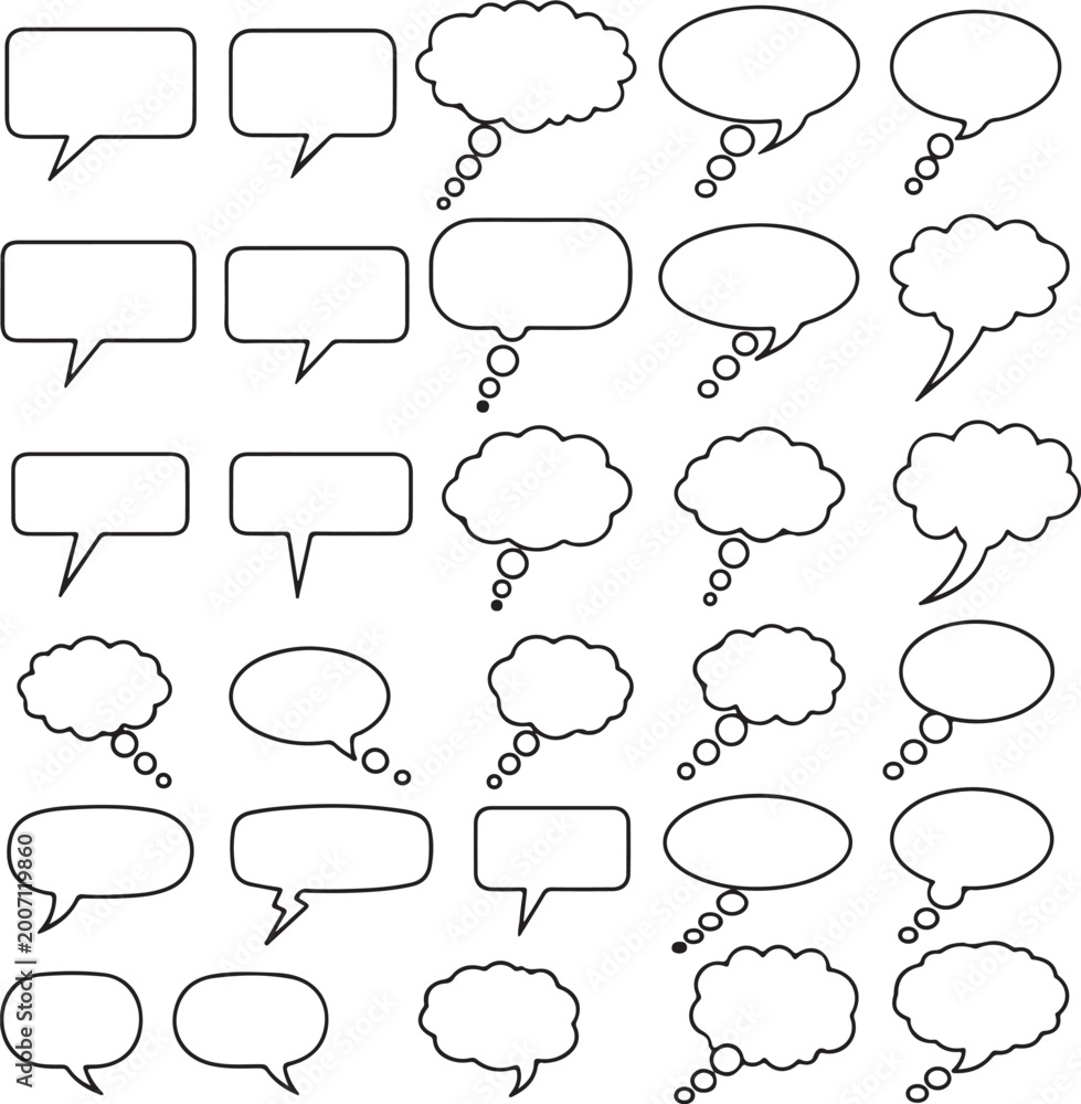 Fototapeta premium Speech Bubbles