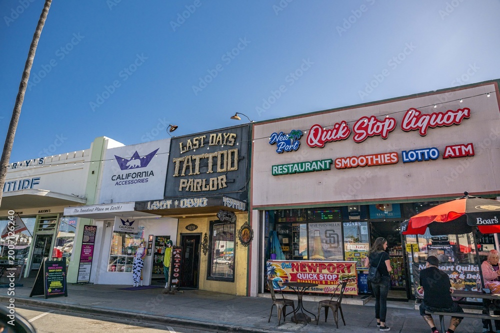 Naklejka premium ocean beach, california