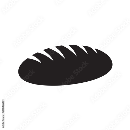 Obraz na plátně Slices of bread in black and white illustrations, white bread set icon logo symbol vector design illustration, Bread loaf icon design concept