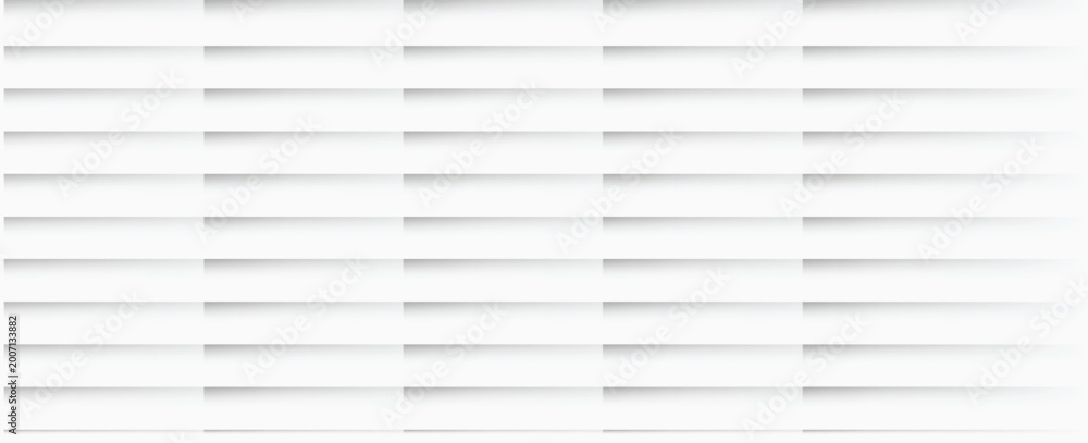 Naklejka premium Random rotated white rectangle boxes or bricks block background wallpaper banner template fade out with copy space, 3D illustration