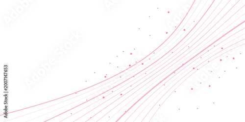 Bilde på lerret Elegant pink lines vector