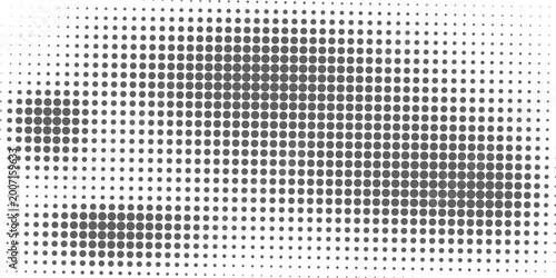 Obraz na plátně Halftone faded gradient texture