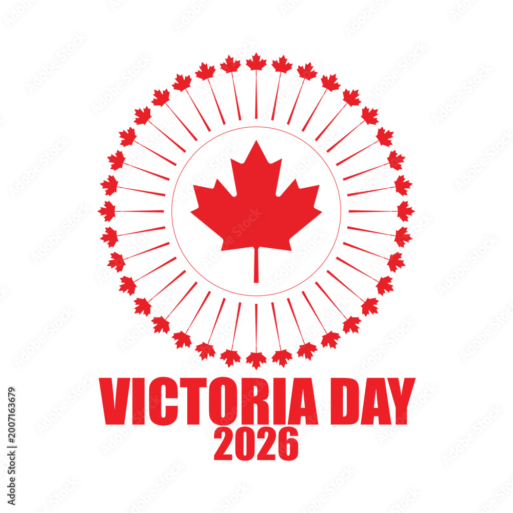 Fototapeta premium Victoria seeks Canada Day 2026 vector illustration