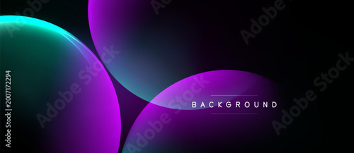 Tableau sur toile Abstract gradients overlap, creating vibrant visual effect