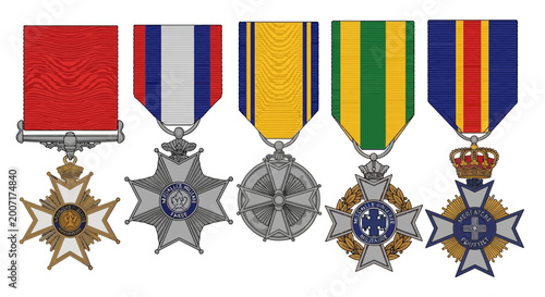Fotografía Collection of Military Medals and Decorations