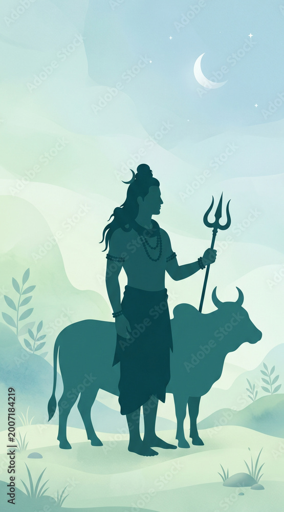 Naklejka premium Shiva